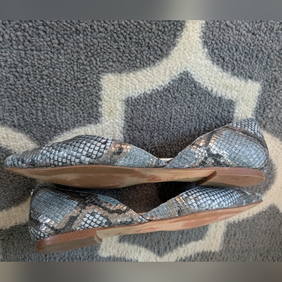 Sam Edelman Snake Print "Rodney " D'orsay Flats - Picture 5 of 11